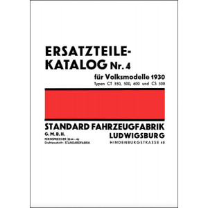 Standard CT350 CT500 CT600 CS500 Ersatzteilkatalog