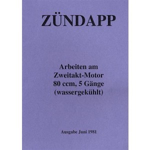 Zündapp - Arbeiten am Zweitakt-Motor mit 80 ccm 5 Gänge