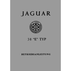 Jaguar E-Type 3.8 Betriebsanleitung