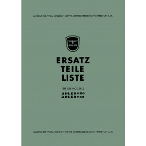 Adler M100 und M125 Ersatzteilkatalog