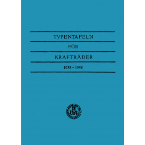Typentafeln für Krafträder 1935 - 1938