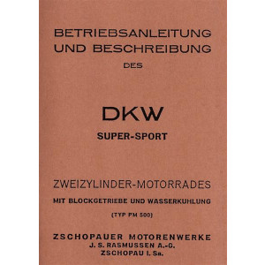 DKW Super Sport 500 Betriebsanleitung