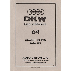 DKW RT125 Ersatzteilkatalog