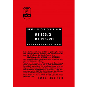 DKW RT125/2  RT125/2H RT175 Betriebsanleitung