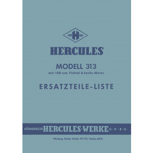 Hercules 313 Ersatzteilkatalog