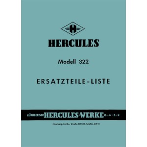 Hercules 322 Ersatzteilkatalog