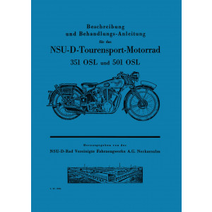NSU 351OSL und 501OSL Betriebsanleitung