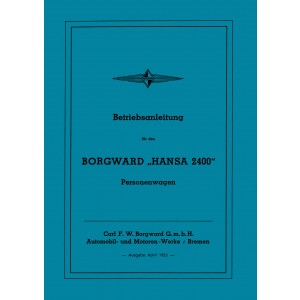 Borgward Hansa 2400 Betriebsanleitung