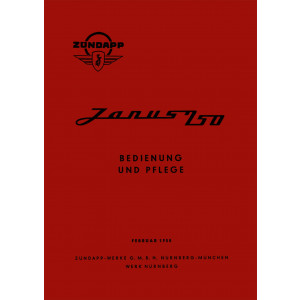 Zündapp Janus 250 Bedienungsanleitung