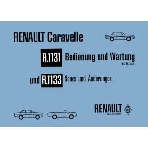 Renault Caravelle Betriebsanleitung