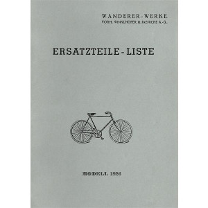 Wanderer Fahrräder 1926 Ersatzteilkatalog