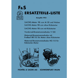 Sachs-Motor 98 ccm mit Flachkolben M50 Ersatzteilkatalog