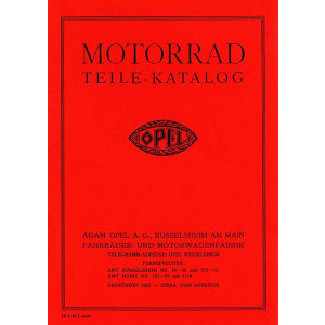 Opel Motoclub 500T Ersatzteilkatalog
