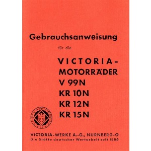 Victoria V99N KR10N KR12N KR15N Betriebsanleitung