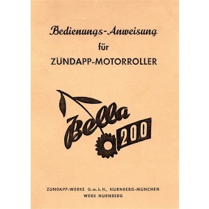 Zündapp Bella R200 Betriebsanleitung
