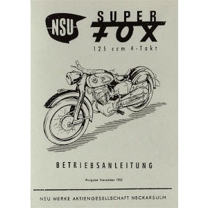 NSU Superfox Betriebsanleitung