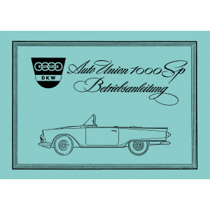 DKW 1000 Spezial Betriebsanleitung