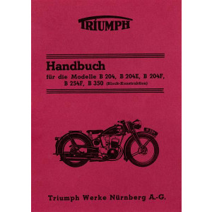 Triumph B204 B204E B204F B204B B254F B350 Betriebsanleitung