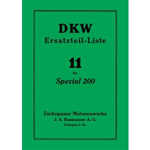 DKW Spezial 200 Ersatzteilkatalog