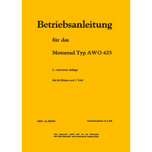 AWO 425 Betriebsanletung und Reparaturanleitung