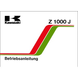 Kawasaki Z1000J Betriebsanleitung