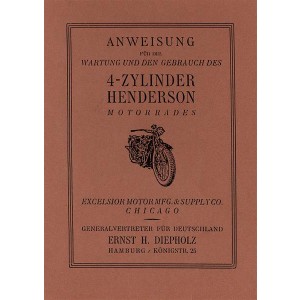 Henderson 4-Zylinder Modelle ab 1920 Betriebsanleitung