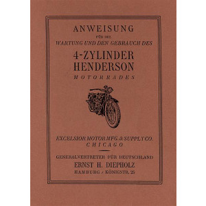 Henderson 4-Zylinder Modelle ab 1920 Betriebsanleitung