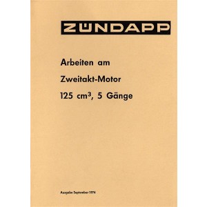 Zündapp - Arbeiten am Zweitakt-Motor 125 ccm 5 Gänge