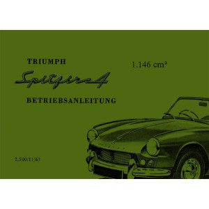 Triumph Spitfire IV Betriebsanleitung