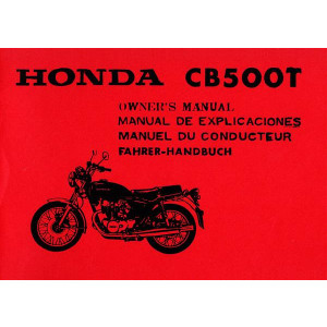 Honda CB500T Fahrerhandbuch