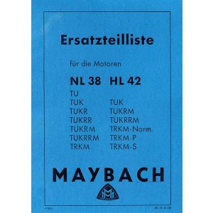 Maybach NL38 und HL 42 Motoren Ersatzteilkatalog