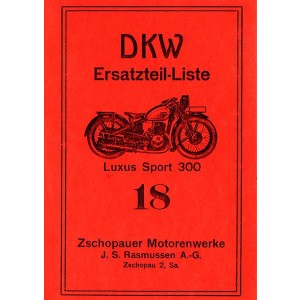 DKW 300 Luxus und Sport Ersatzteilkatalog
