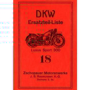 DKW 300 Luxus und Sport Ersatzteilkatalog