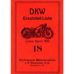 DKW 300 Luxus und Sport Ersatzteilkatalog