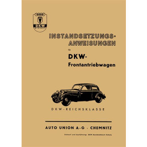 DKW Frontantriebswagen F2 - F8 Reparaturanleitung