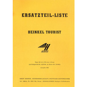 Heinkel Tourist 175 Ersatzteilliste