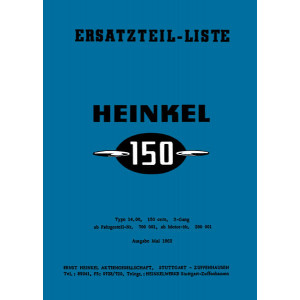 Heinkel 150 Roller Ersatzteilkatalog