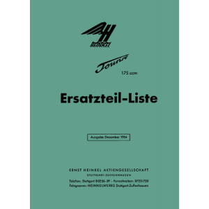Heinkel Tourist 175 Ersatzteilkatalog