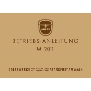 Adler M2011 Betriebsanleitung