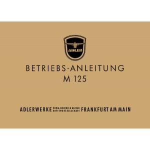 Adler M125 Betriebsanleitung