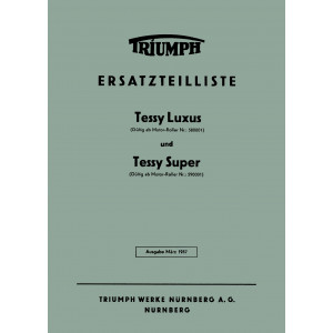 Triumph Tessy Luxus und Tessy Super Ersatzteilkatalog