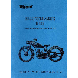 Triumph B125 Ersatzteilkatalog