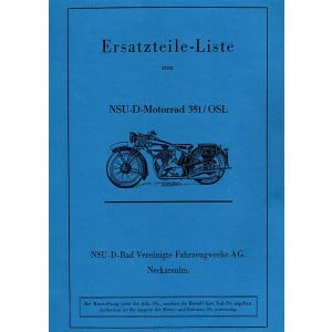 NSU 351S und 351OSL Ersatzteilkatalog