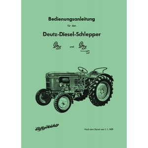 Deutz D25 und D25S Betriebsanleitung