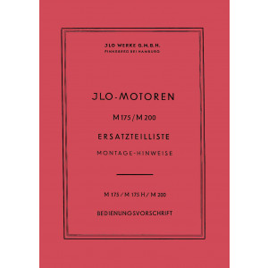 ILO M175 M175H M200 Betriebsanleitung, Reparaturanleitung, Ersatzteilliste