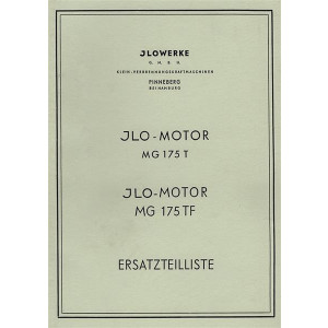 ILO MG175 T und MG175 TF Ersatzteilkatalog