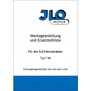 ILO F60 Fahrradmotor Reparaturanleitung und Ersatzteilkatalog