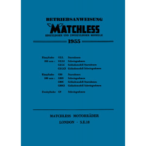 Matchless G3 G9 G80 Betriebsanleitung