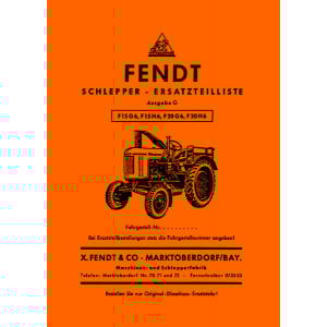 Fendt Dieselross F15 und F20 Ersatzteilkatalog