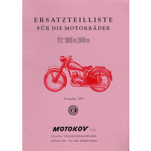 CZ 125 und 150 Ersatzteilkatalog